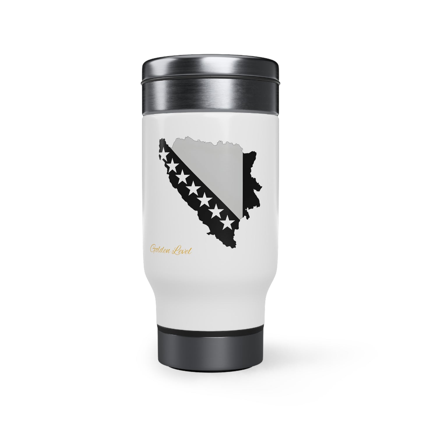 Stainless Steel Travel Mug with Handle (Bosnia and Herzegovina)