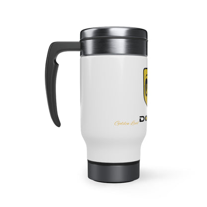 Stainless Steel Travel Mug with Handle, 14oz (Dodge)