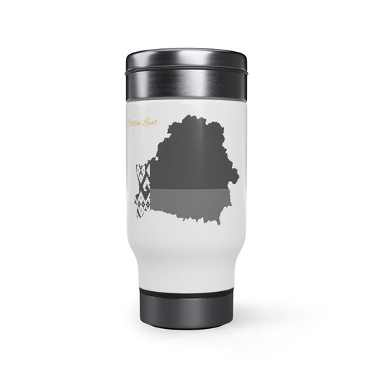 Stainless Steel Travel Mug with Handle (Belarus)