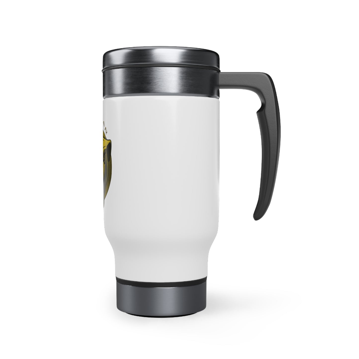 Stainless Steel Travel Mug with Handle, 14oz (Jaguar)