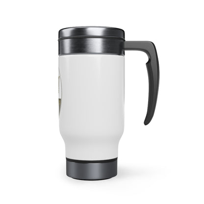 Stainless Steel Travel Mug with Handle, 14oz (Maserati)