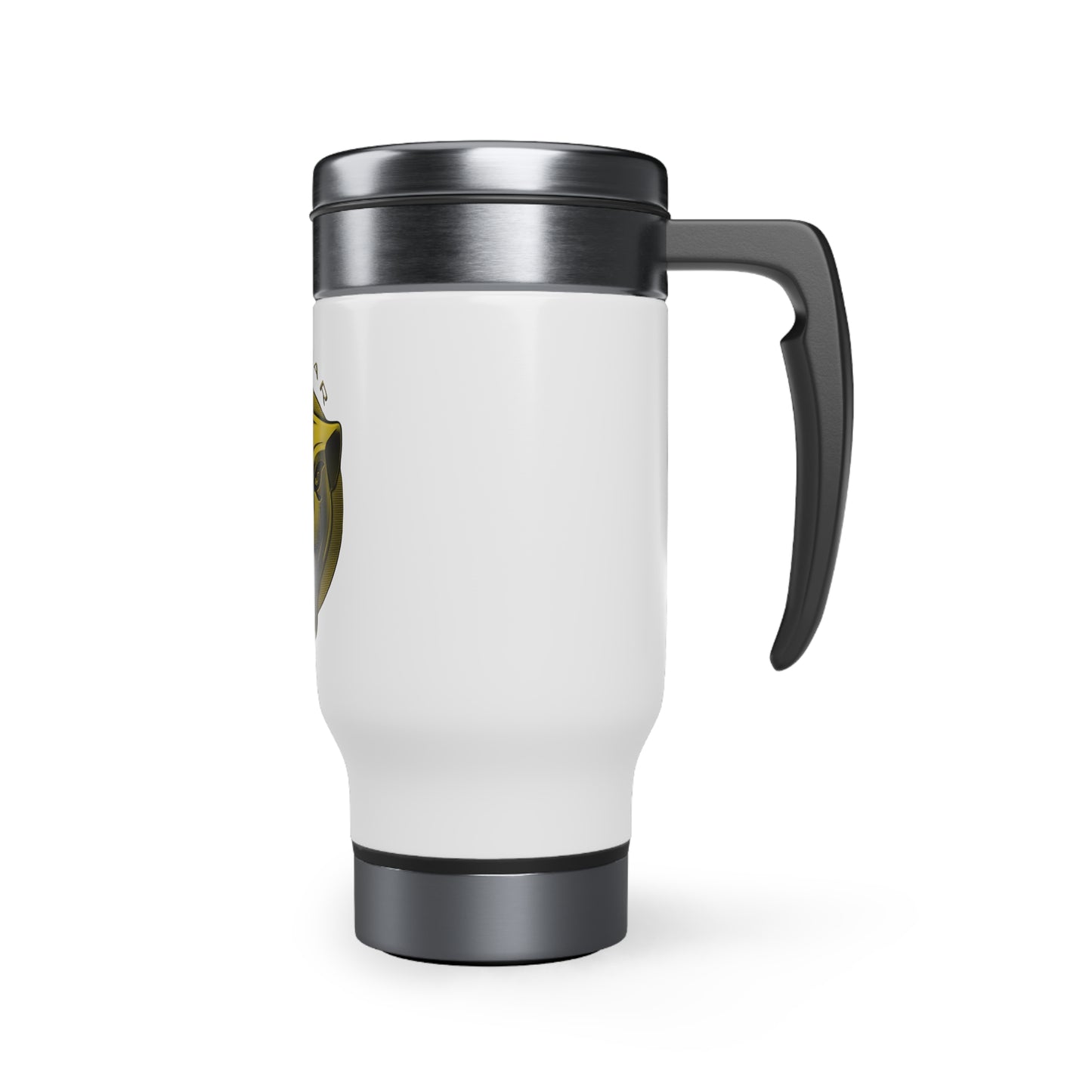 Stainless Steel Travel Mug with Handle, 14oz (Jaguar)