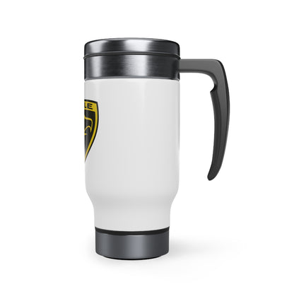 Stainless Steel Travel Mug with Handle, 14oz (Eagle)