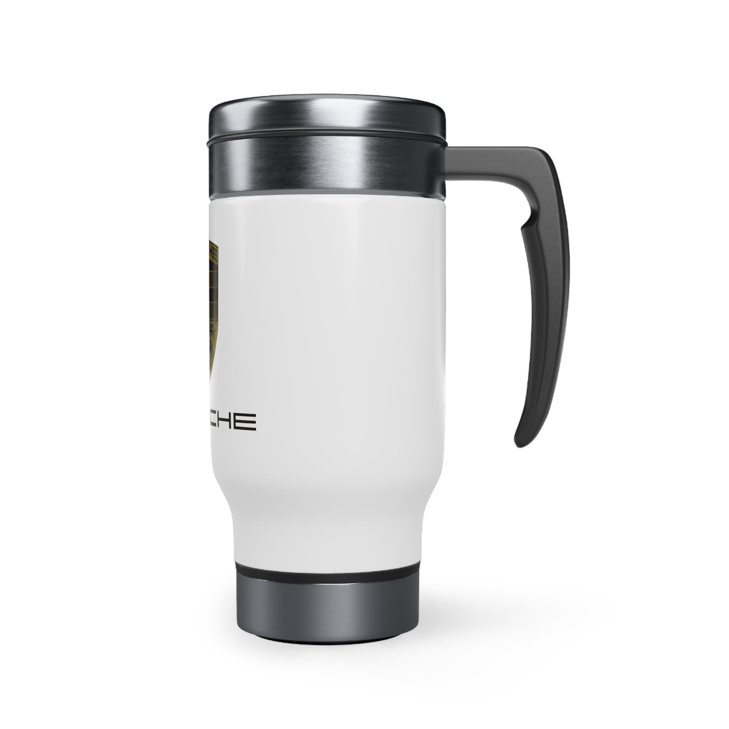 Stainless Steel Travel Mug with Handle, 14oz (Porsche)