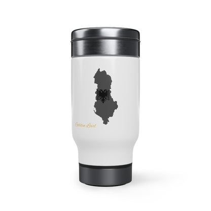 Stainless Steel Travel Mug with Handle (Albania)