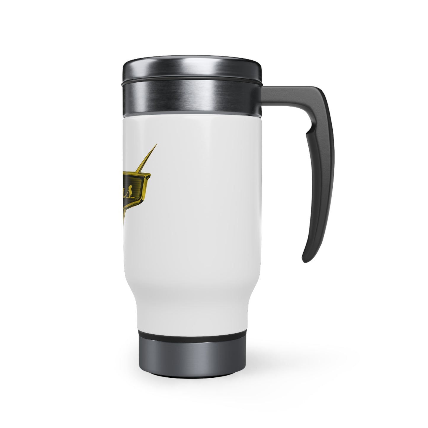 Stainless Steel Travel Mug with Handle, 14oz (cars)