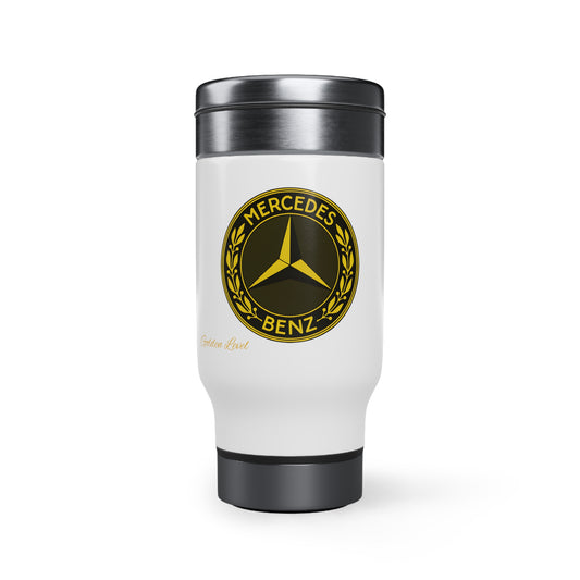 Stainless Steel Travel Mug with Handle, 14oz (mercedes)