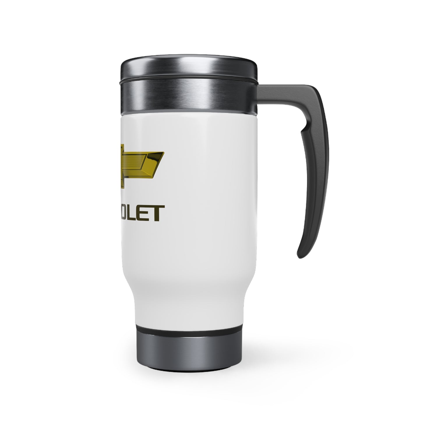 Stainless Steel Travel Mug with Handle, 14oz (chevrolet)