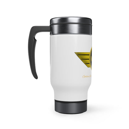 Stainless Steel Travel Mug with Handle, 14oz (Mini)