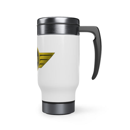 Stainless Steel Travel Mug with Handle, 14oz (Mini)