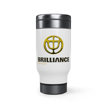 Stainless Steel Travel Mug with Handle, 14oz (Brillance)