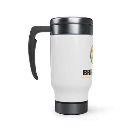 Stainless Steel Travel Mug with Handle, 14oz (Brillance)