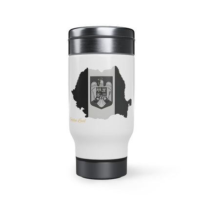 Stainless Steel Travel Mug with Handle (Romania)