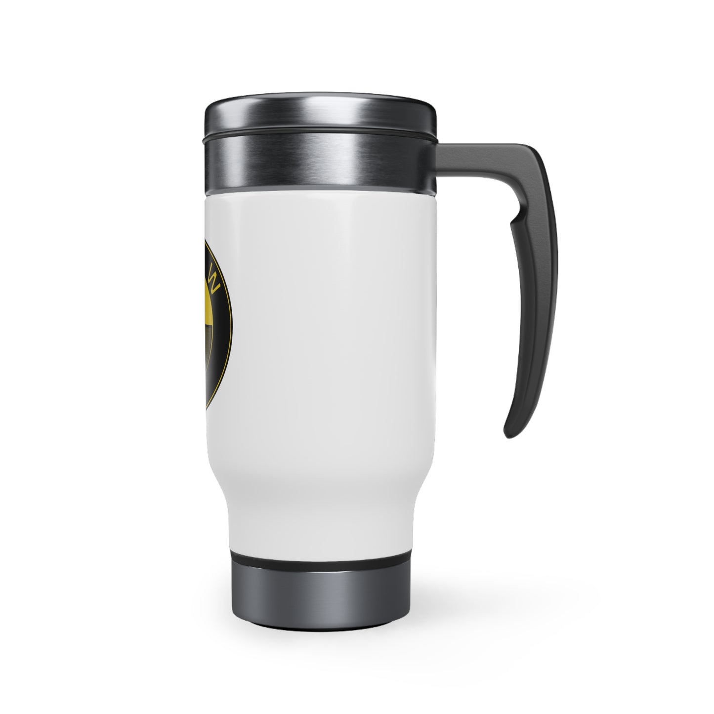 Stainless Steel Travel Mug with Handle, 14oz (BMW)