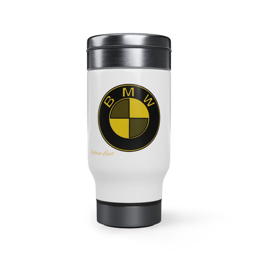 Stainless Steel Travel Mug with Handle, 14oz (BMW)