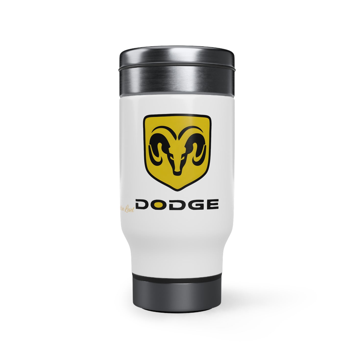 Stainless Steel Travel Mug with Handle, 14oz (Dodge)