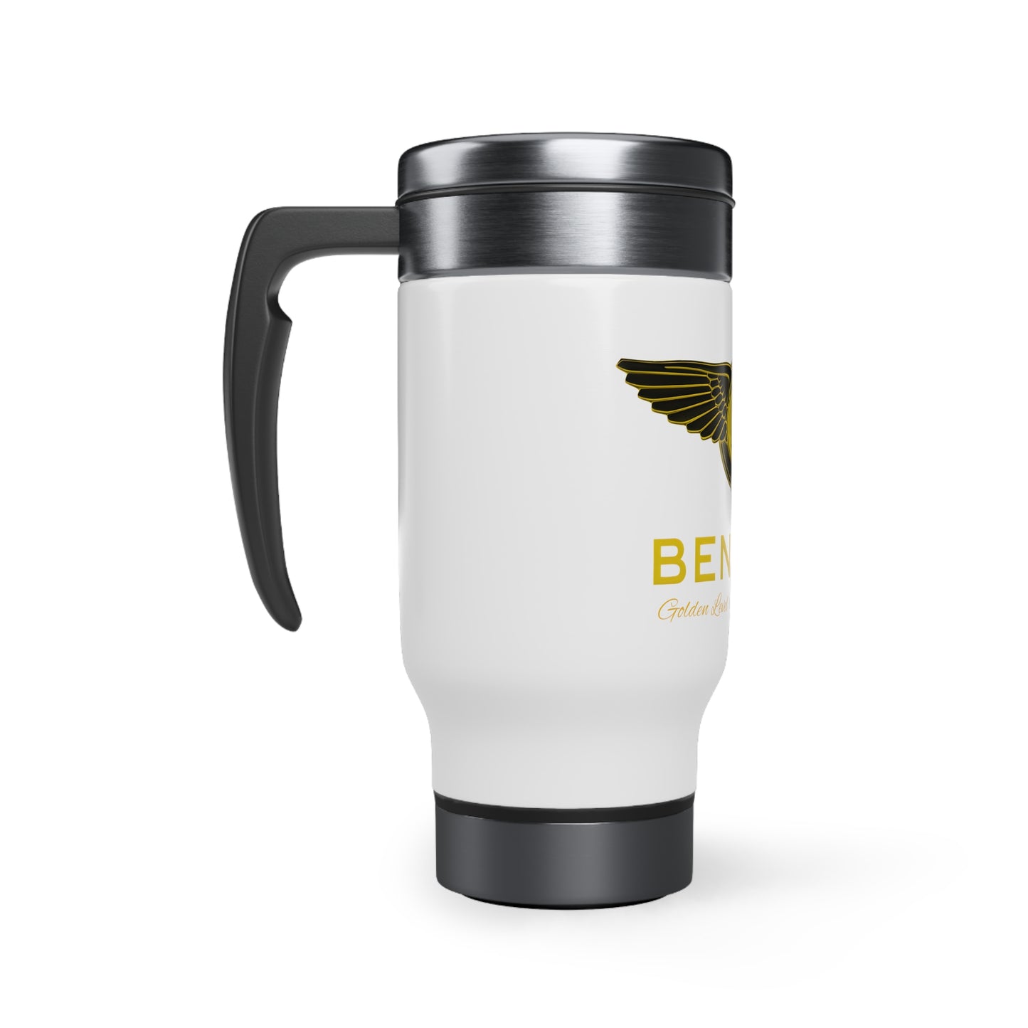 Stainless Steel Travel Mug with Handle, 14oz (Bentley)