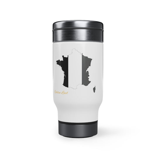 Stainless Steel Travel Mug with Handle, 14oz (france)