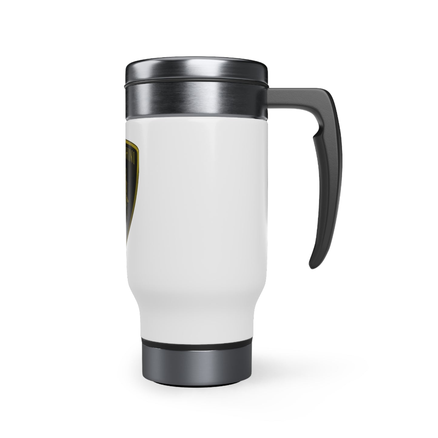 Stainless Steel Travel Mug with Handle, 14oz (Lamborghini)