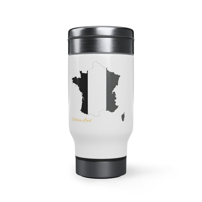 Stainless Steel Travel Mug with Handle, 14oz (France)