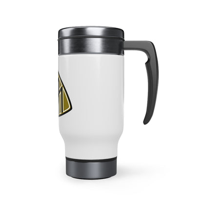 Stainless Steel Travel Mug with Handle, 14oz (mercedes)