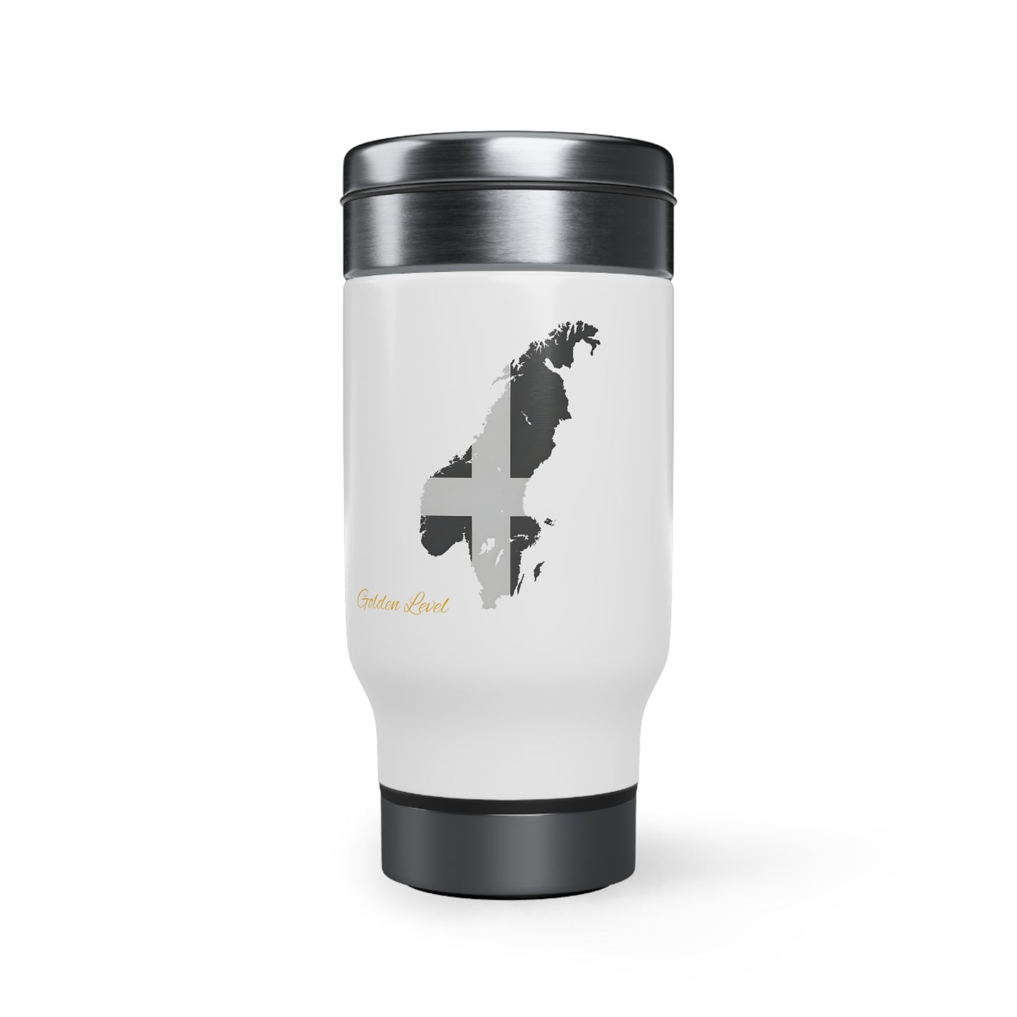 Stainless Steel Travel Mug with Handle, 14oz (Sweden)