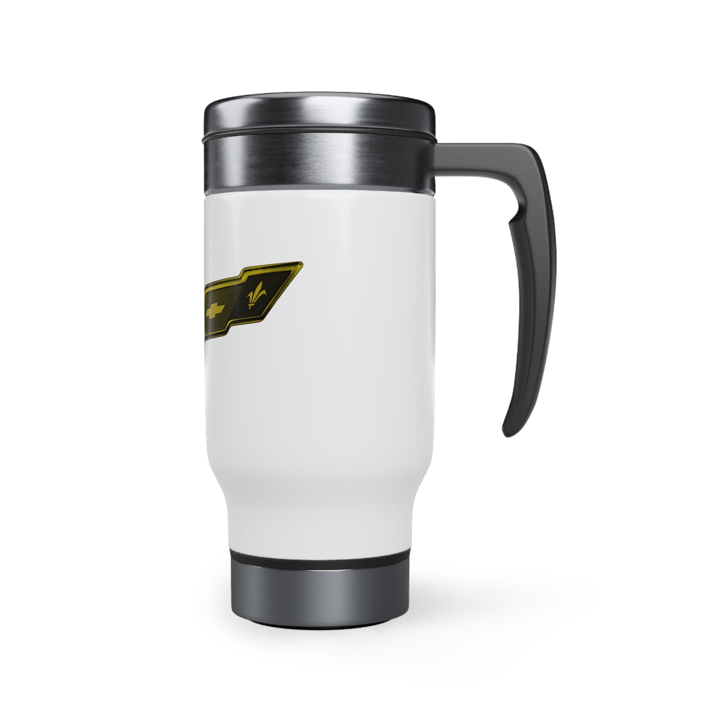 Stainless Steel Travel Mug with Handle, 14oz (corvette)