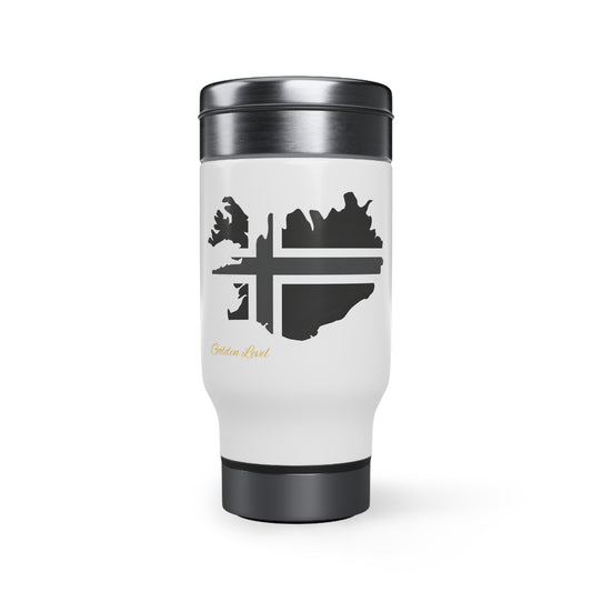 Stainless Steel Travel Mug with Handle (Iceland